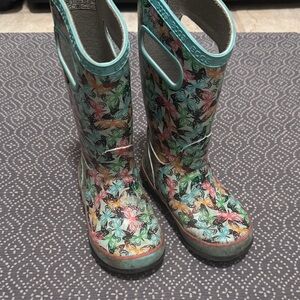 Bogs Multicolor Butterfly Print Rain Boots